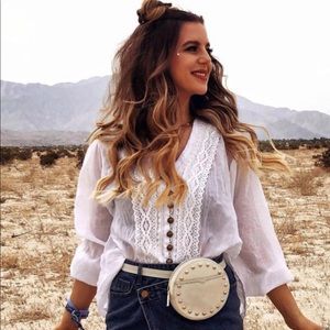 ✨Host Pick✨Rebecca Minkoff Navy Round Belt  Bag